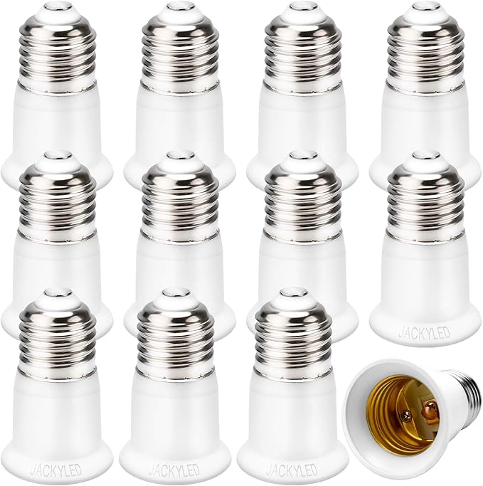 JACKYLED E26 to E26 Socket Extender E26/E27 to E26/E27 Standard Medium Screw Base 4cm/1.57in