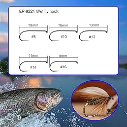 Eupheng 100pcs Plus Best Barbless Competition Fly