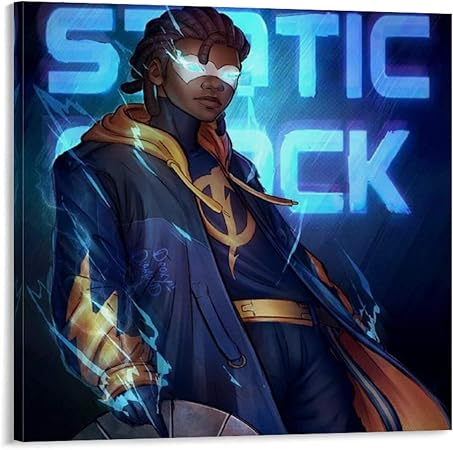 picture Static Shock New Art static shock fanart posters canvas art poster and wall art picture print modern family bedroom decor posters 28x28inch 70x70cm