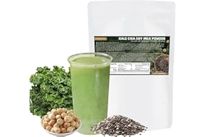 BAYUEDEGUA-Kale Chia Soy Milk Powder 200g/7.05oz Fitness and satiety,Self-discipline meal substitute powder,More hunger resis