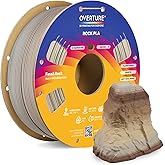 OVERTURE Rock PLA Filament 1.75mm, Marble PLA, 1kg Fossil Rock | Natural Stone-Like Finish, 1kg (2.2lbs), High Precision +/- 0.02mm, Fit Most FDM 3D Printers (Fossil Rock)