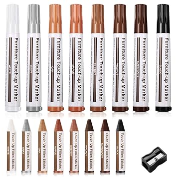 Amazon Com Furniture Repair Markers And Wax Sticks With Sharpener