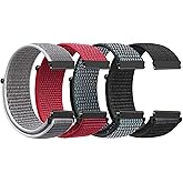 ShuYo Sport Loop Nylon Band18mm 19mm 20mm 22mm Watch Band Quick Release,Soft Fabric Nylon Adjustable Rugged Velcro Replacement Wristband Strap for Men Women