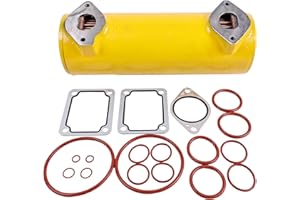 FridayParts Oil Cooler Core with Seal Kit 223-7962 10R-2112 Compatible for Caterpillar CAT Engine C15 C18 Tractor 621G 623G 6