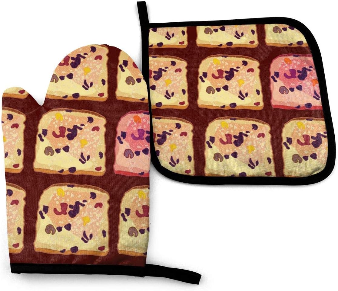 Pamela Hill Guantes y agarraderas para Horno Rebanadas de Pan Guantes y