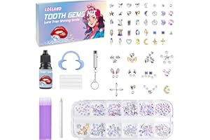 Loeland Tooth Gem Kit, DIY Crystals Jewelry Kit, High-Quality Teeth Gems, Professional Fashionable Tooth Gems for Teeth, Teeth Jewelry Starter kit