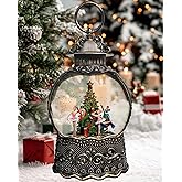 The Nutcracker Snow Globe Lantern for Christmas Decorations, Musical and Luminous,USB or Battery Operated