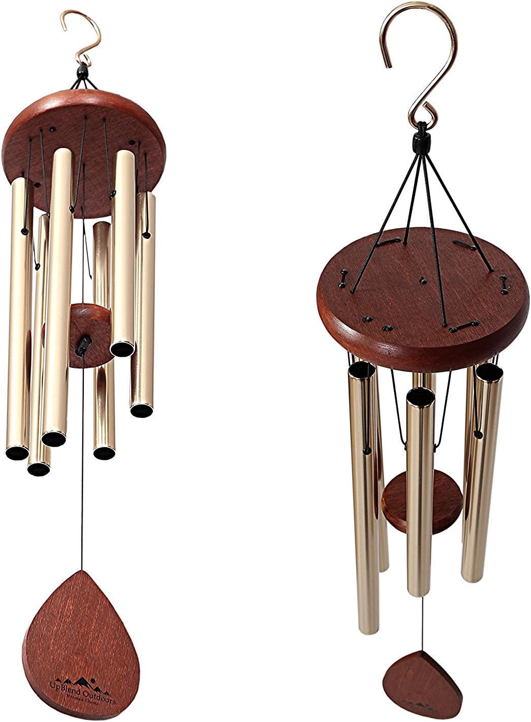 UpBlend Outdoors Medium Wind Chime, Havasu Hand-Tuned (28" Total Length); A Beautiful Gift for Your Patio, Garden, and Outdoor Home décor. : Garden & Outdoor