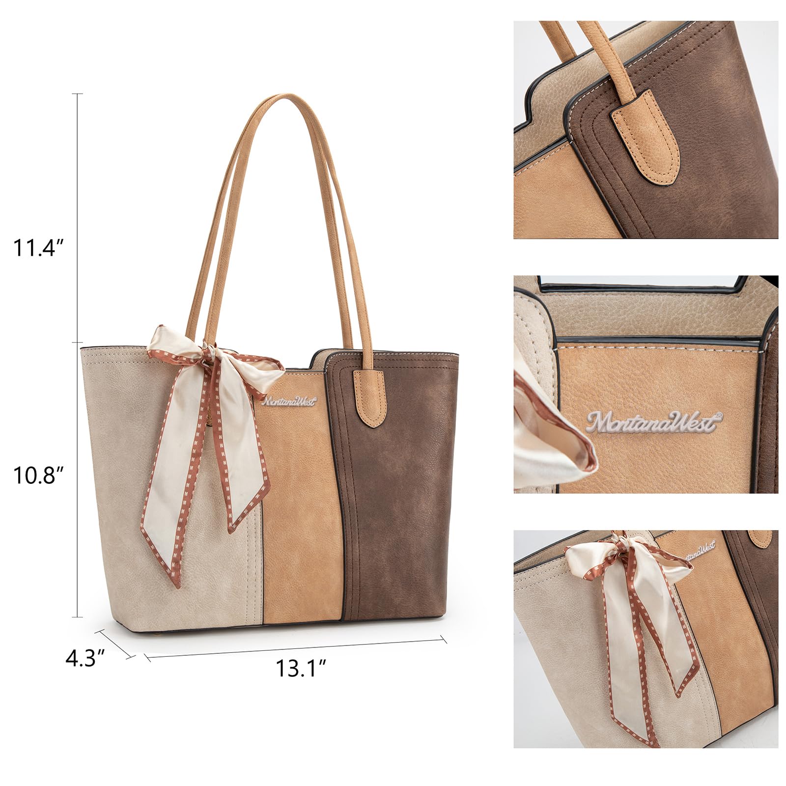 Montana West Tote Bags for Women Medium Top Handle Satchel Purses