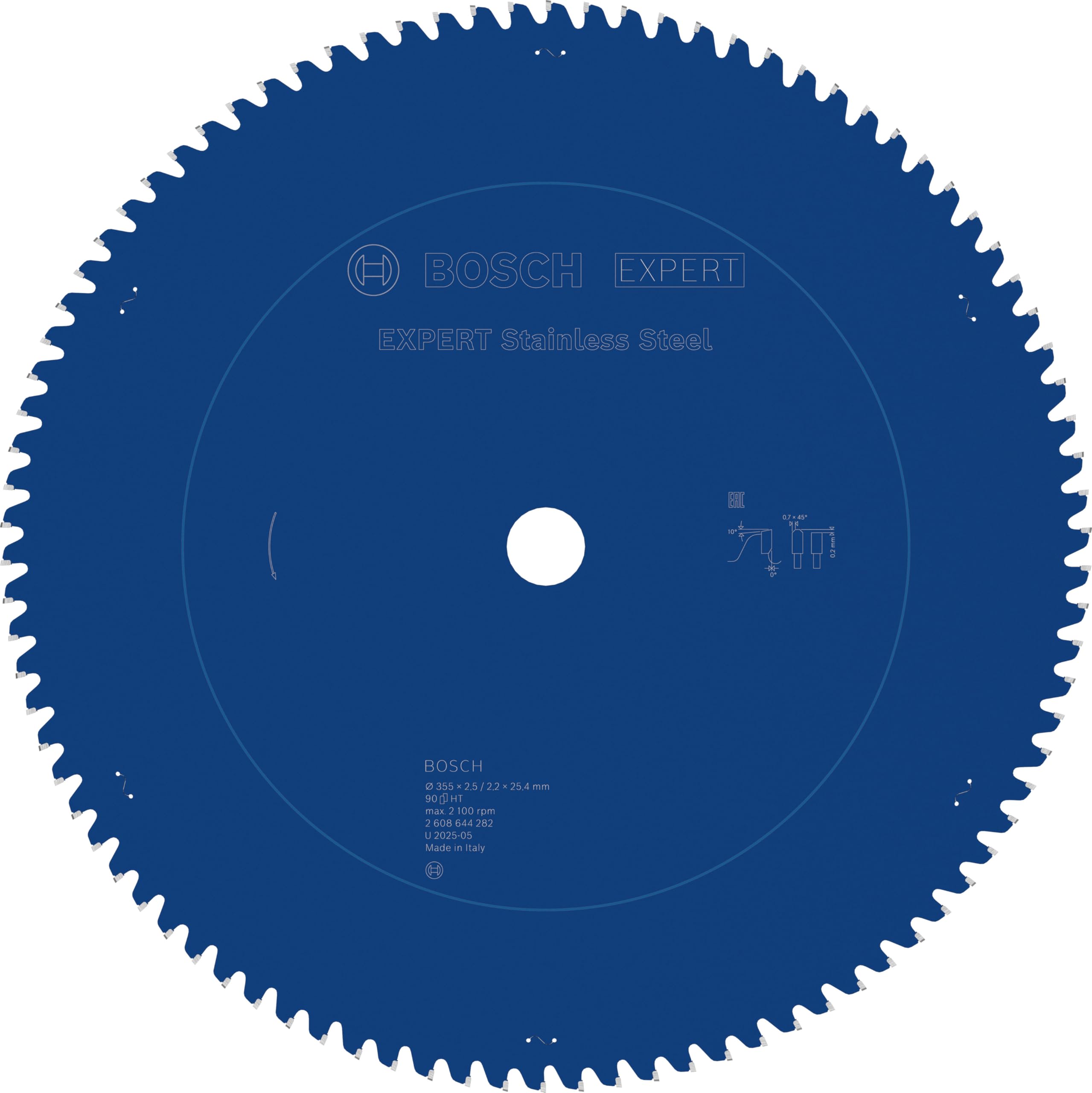 Bosch 1x EXPERT Stainless Steel Corded Circular Saw Blade for Mitre Dry Cutter (for Stainless steel, Ø mm, Professional Accessory Mitre Corded Dry Cutter)