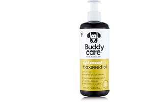 Buddycare Flaxseed Oil - 16.90 fl.oz - Natural Supplement for Dogs & Cats - Rich in Omega-3 Fatty Acids for a Healthy Coat and Skin