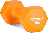 Athlyt Neoprene Dip Dumbbell Set 2 x 8kg Orange view 2