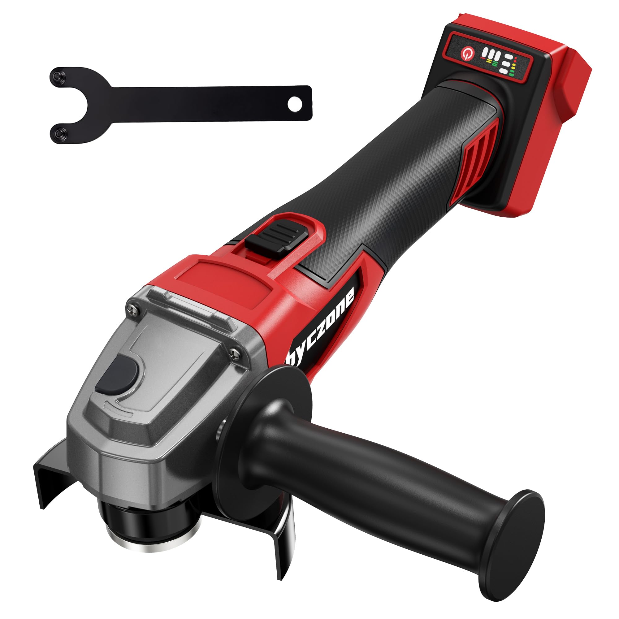 Photo 1 of Byczone Cordless Angle Grinder Compatible with Milwaukee 18V Battery (NO BATTERY), 4-1/2 Inch Angle Grinder Power Tool with Spanner, 3 Variable Speed, MAX 8500 RPM, Brushless Motor