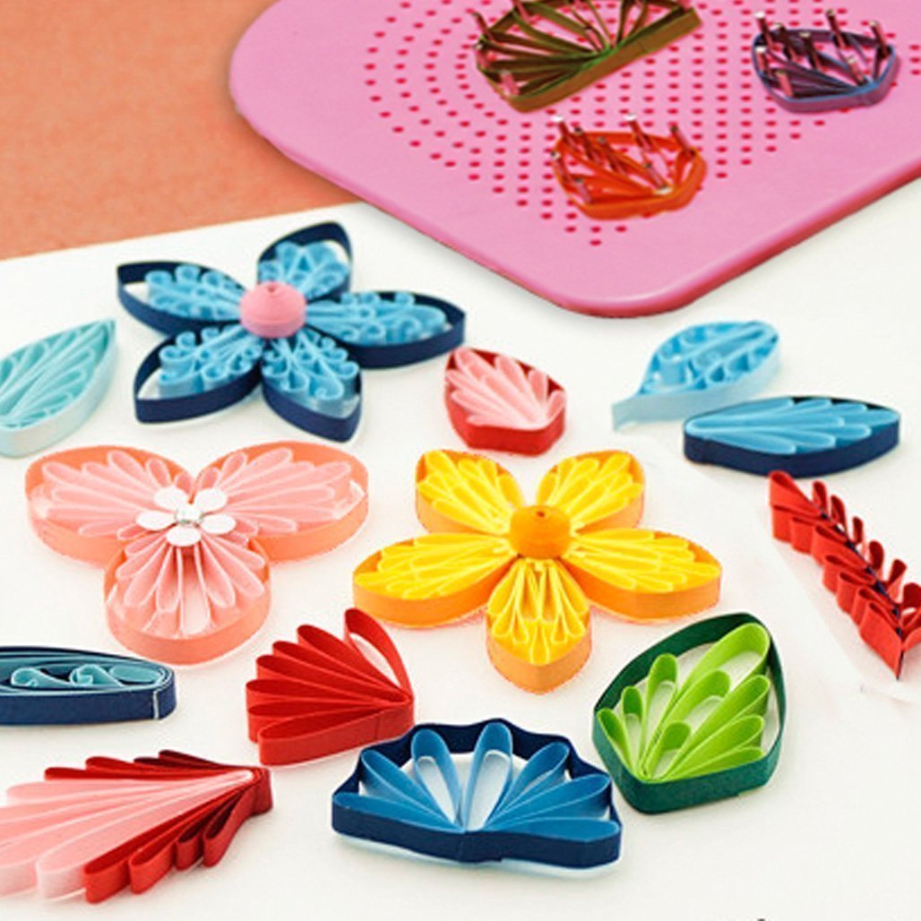 Ciaoed 720 pcs Paperolles für Quilling, Papier Quilling DIY Craft Kit, 36 Farben, Breite von 3mm 5mm 7mm 10mm Jede Größe 180 Stück und Länge von 54cm (doppelseitig) für Quilling für DIY Craft