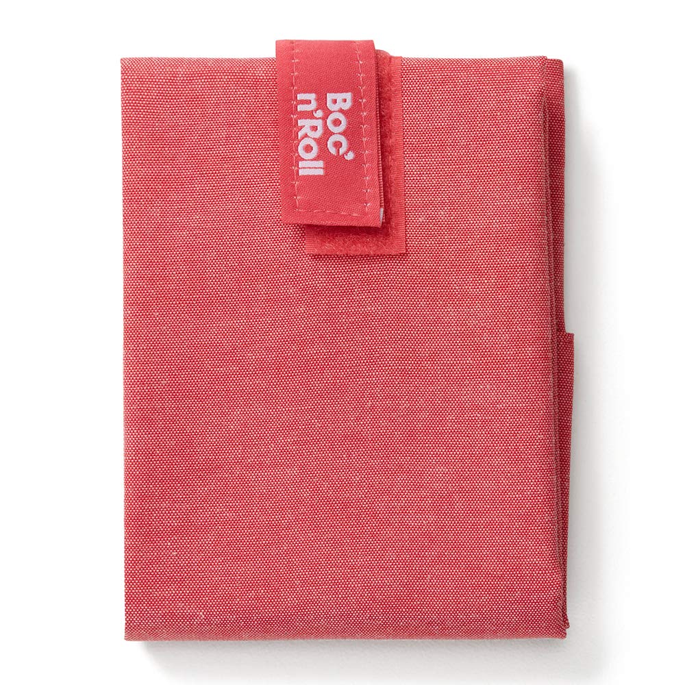 Roll'eat ® Reusable Sandwich Bag | Sandwich Container | Eco Friendly Food Bag | Washable | Red Color - Boc'n'Roll Nature