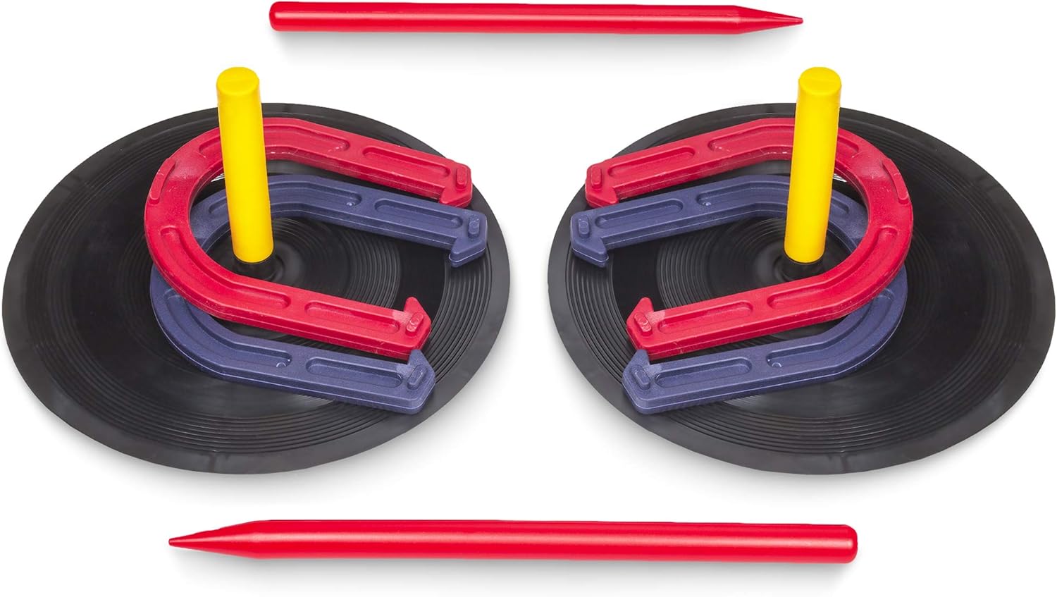 Crown Sporting Goods Deluxe Indoor and Outdoor Horseshoe Game Set : Sports & Outdoors