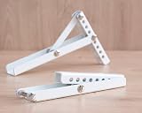 Czyz Kinga Radiator Shelf Brackets 2x White Adjustable Height Steel 15-50mm view 1