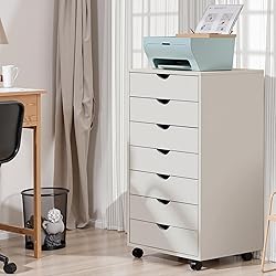 OLIXIS 7 Drawer Mobile File Cabinet Under Desk