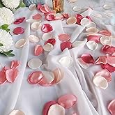 Capesaro Pink Rose Petals,Blush Pink Flower Silk Petals,Scatter Petals for Wedding Aisle Scatter,Dinner Table Centerpieces Party Decoration,Romantic Night,Valentine's Day Home Decor,200PCS