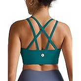 RUNNING GIRL Sports Bras for Women,Molded Cup Strappy Running High Support Sports Bras Workout Yoga Bra