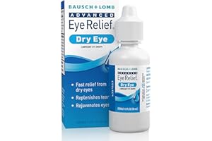 BAUSCH + LOMB Bausch & Lomb Advanced Eye Relief, Lubricant Eyedrops for Dry Eye, Moisturizing & Soothing, Replenishes Tears for Fast & Long-Lasting Relief, 1 Fl Oz (Pack of 3)