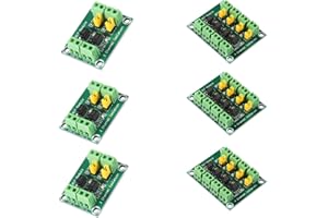DIITAO 6PCS PC817 2 Channel 4-Channel Voltage Converter Module Optocoupler Isolation Board Optocoupler Photoelectric Isolated Driving Module 3.6-30V (4 Channel+2 Channel)