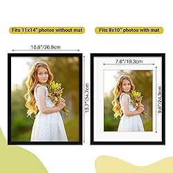 Rempry 11x14 Picture Frame, Display Pictures 8x10