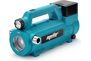 Mellif Cordless Transfer Pump Compatible with Makita 18V Battery, Portable Self-Priming Water Pump, Electric Utility Pump for