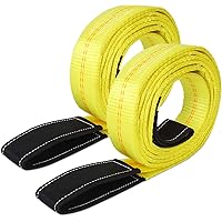 Trekassy 2 Pack 10' x 2" Lift Sling Straps 10,000 Pound Capacity