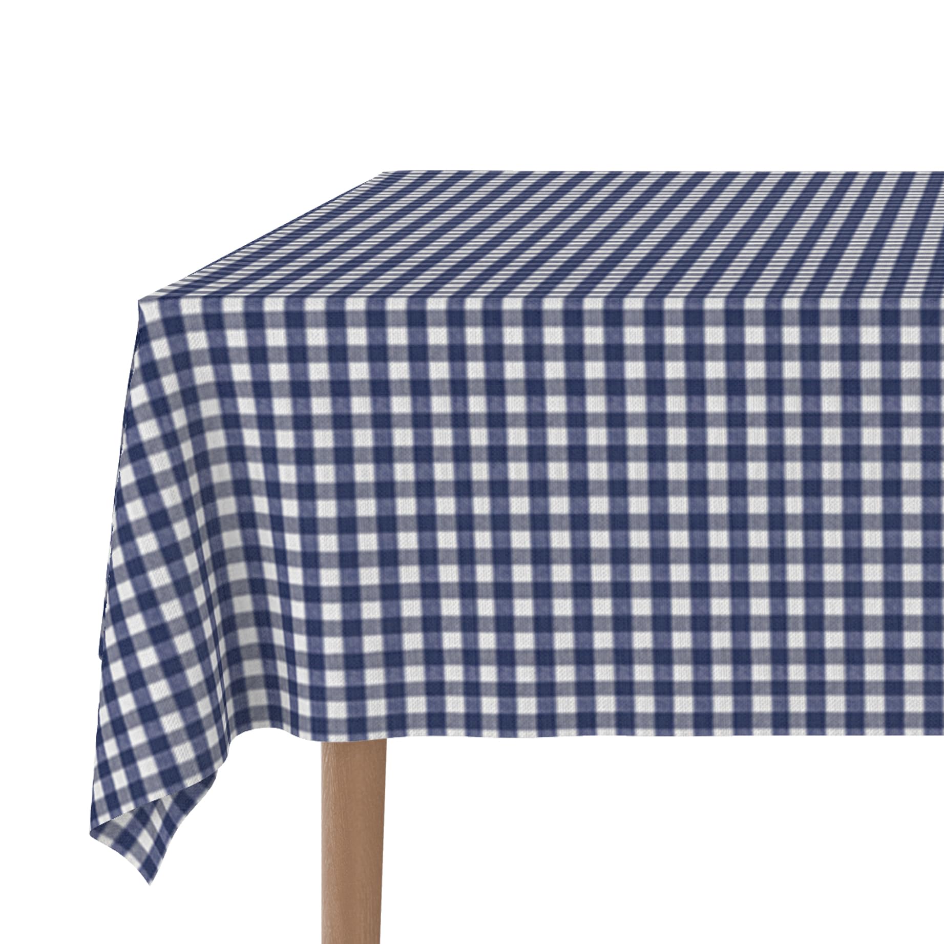 Martina Home TEFLONATED TABLECLOTH MADE VICHY MARINO 140X140 CM