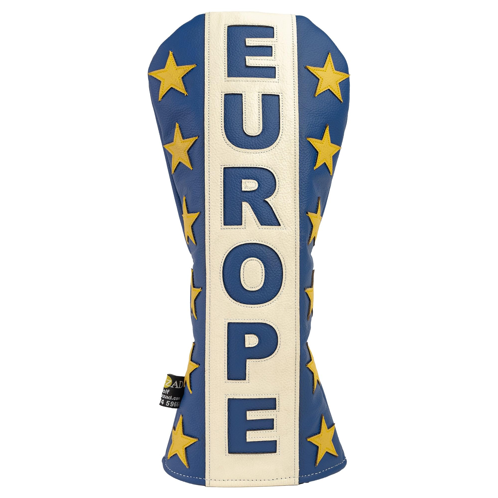 Hazzad Golf, Premium Leather Europe Golf Headcover. As Used By Professionals. Made In UK. Driver and Other Club Sizes