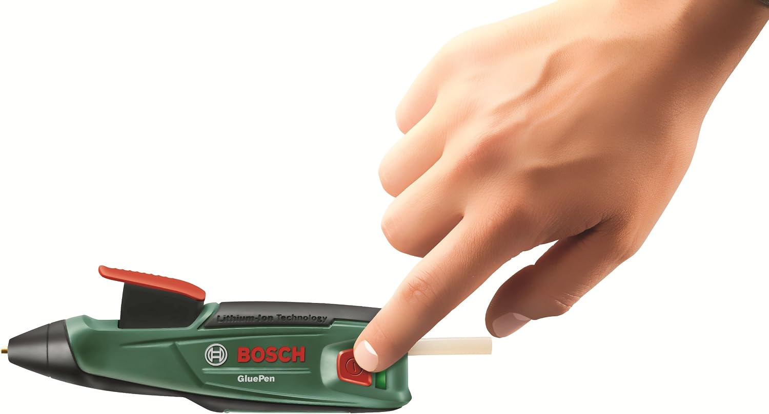 Bosch 06032A2070 Cordless Hot Glue Gun GluePen (Micro USB Charger, 4 x Ultrapower Glue Sticks, 3.6 V Cardboard Box) - Image 4