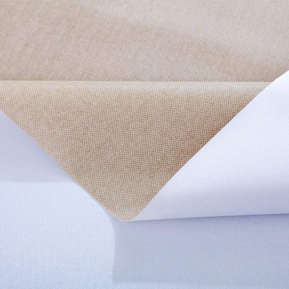 Plenmor Table Cloth Wipeable Tablecloth PVC Plastic Wipe Clean Waterproof Rectangular Table Cover Protector for Kitchen Picnic Outdoor Indoor (Beige - Image 4