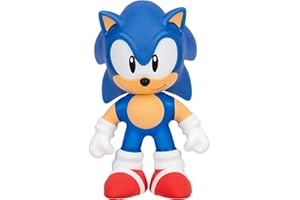 Heroes of Goo Jit Zu Sonic The Hedgehog - Chaos Emerald Sonic Stretchy Hero, Squeeze Sonic's Body to Reveal The Chaos Emerald Within His Goo, Grab Him by His Limbs and Stretch Out His Arms and Legs