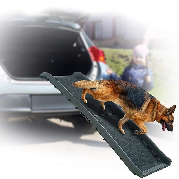 Perfect Life Ideas Dog Ramps for Large Dogs SUV Bi Folding Pet Ramp