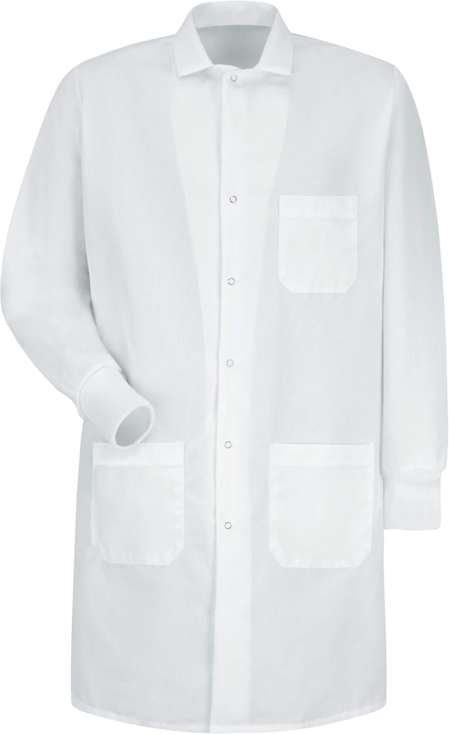 Red Kap Unisex Specialized Cuffed Lab Coat with 3 Front Pockets: Clothing