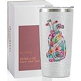 Onebttl Golf Gifts for Women - Funny 20oz Tumbler for Mothers Day, Birthdays or Golf Lovers - Skinny, Bag