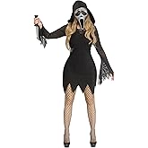 Fun World Womens Ghost Face Deluxe Bling Dress Costume