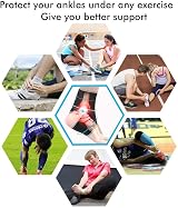 BESKEY Ankle Support Brace Adjustable Breathable Nylon Material One Size view 6