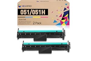 MEGOFFICE Compatible Toner Cartridge Replacement for Canon 051 Imaging Drum CRG051 Drum Unit Kit 2170C001 for imageClass MF264dw MF267dw MF269dw Pro LBP162dw LBP160 MF260 Printer (2-Pack)