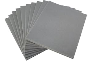 SACKORANGE 10 PCS 2000 Grit 4.5 x 5.5 Inch Sanding Sponge Set, Wet or Dry Hand Sanding Sponges Sheet, Flexible Soft Foam Sand Block for Drywall, Corner Contour, Metal Wood