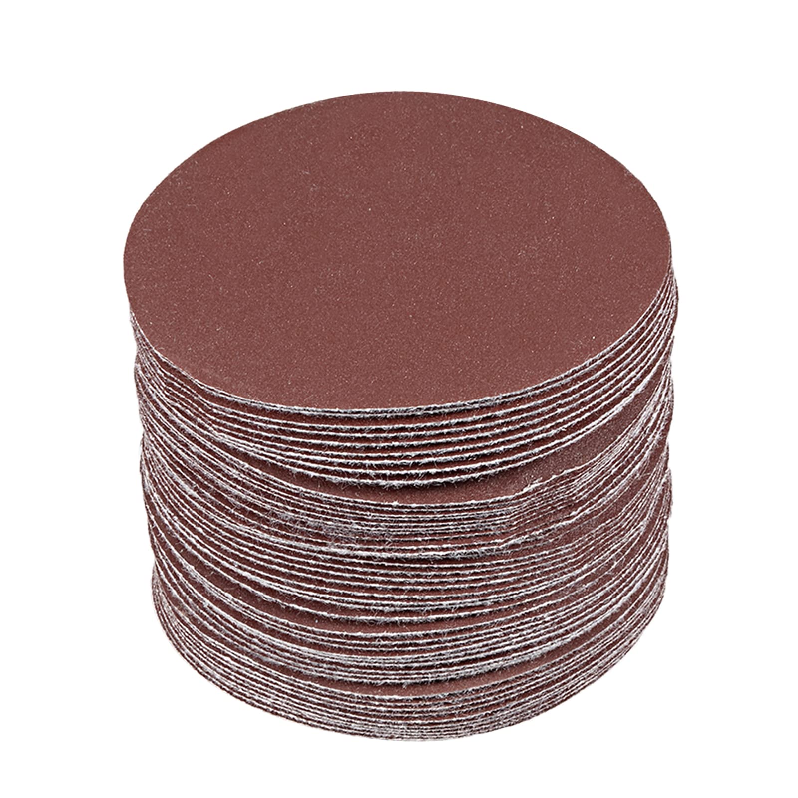 Kozelo 50 Pcs Sanding Discs Hook and Loop Backing - [3 Inch x 320 Grits] Aluminum Oxide Sandpapers for Orbital Sander Round Sanding Papers