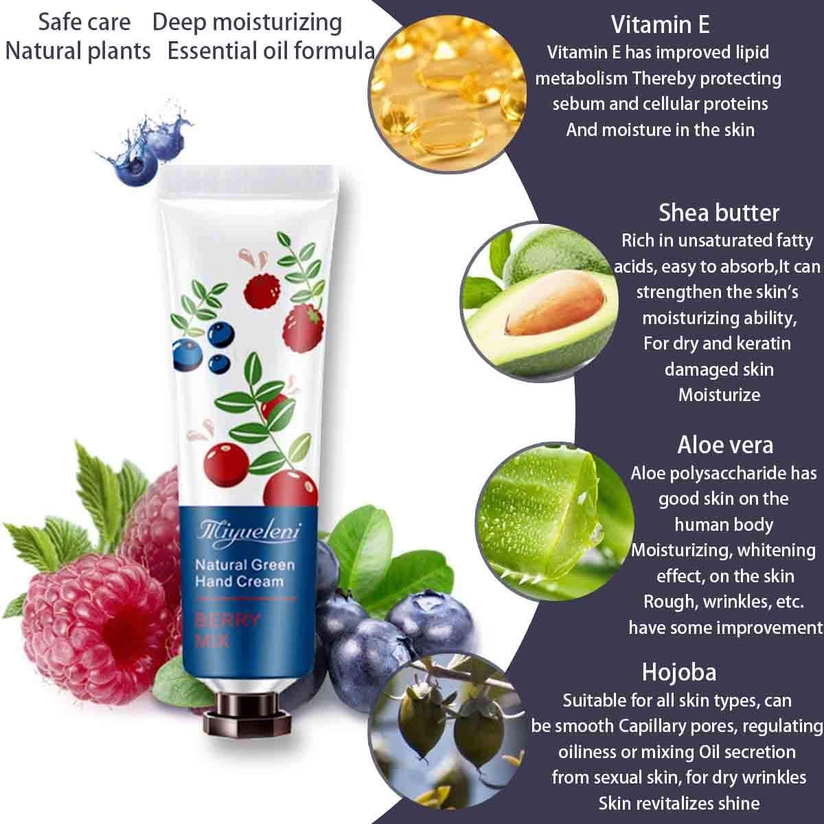 Hand Cream Hand Moisturizer - 10 Pack Plant Fragrance Hand Cream Moisturizing Hand Care Cream Gift Set for Working Hands & Dry Skin, Travel Size Hand Lotion, Best Women Gifts-30ml : Beauty