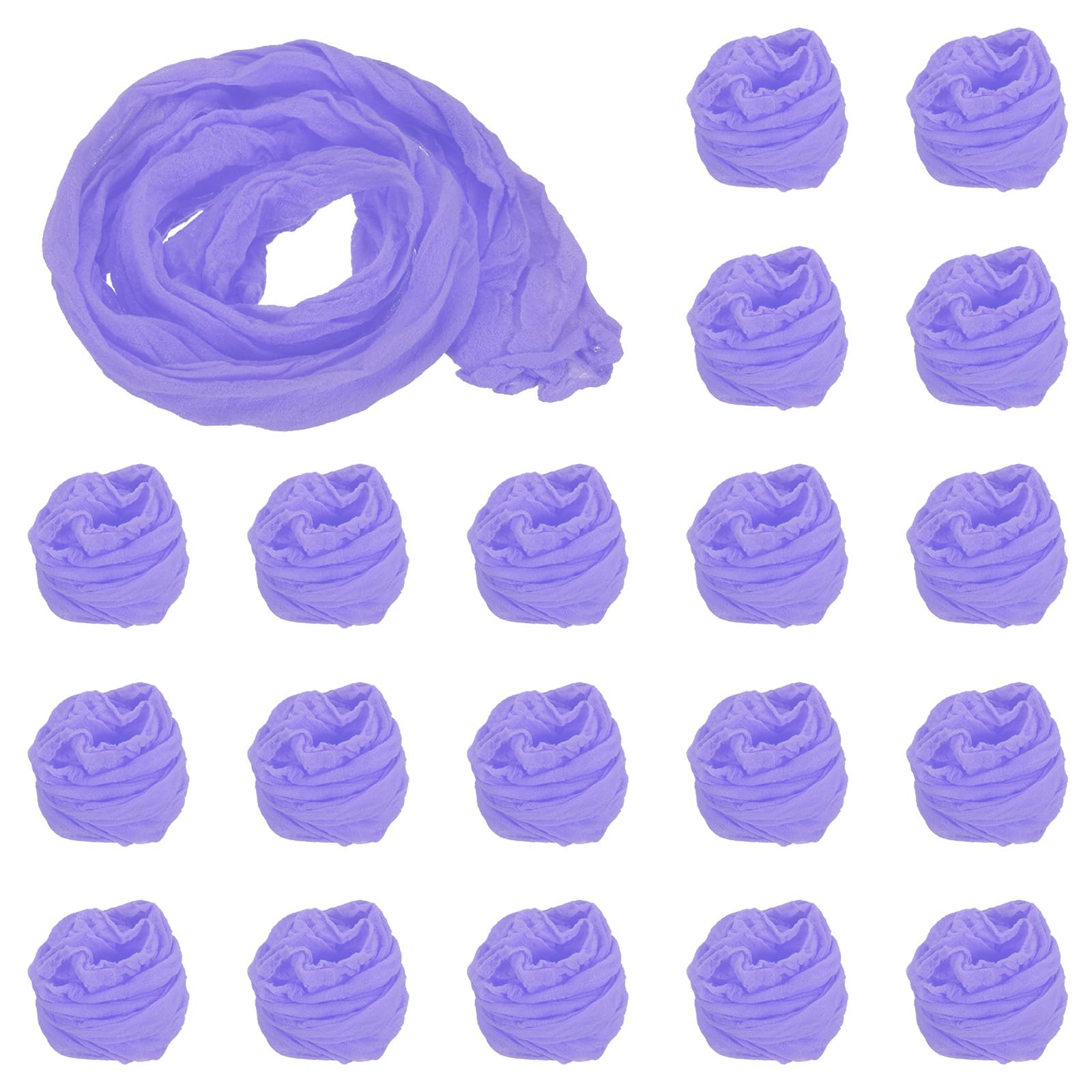 PATIKIL Nylon Stockings DIY Flower, 20Pcs Stocking Flower Fabric Material Tensile Silk Stocking Flowers for DIY Flower Making Wedding Crafts Home Decoration, Pale Purple