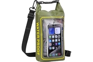 GPUSFAK 154 Pieces Waterproof First Aid Kit with Waterproof Cell Phone Pouch Roll Top Boat Emergency Kit 2-in-1 Emergency Med