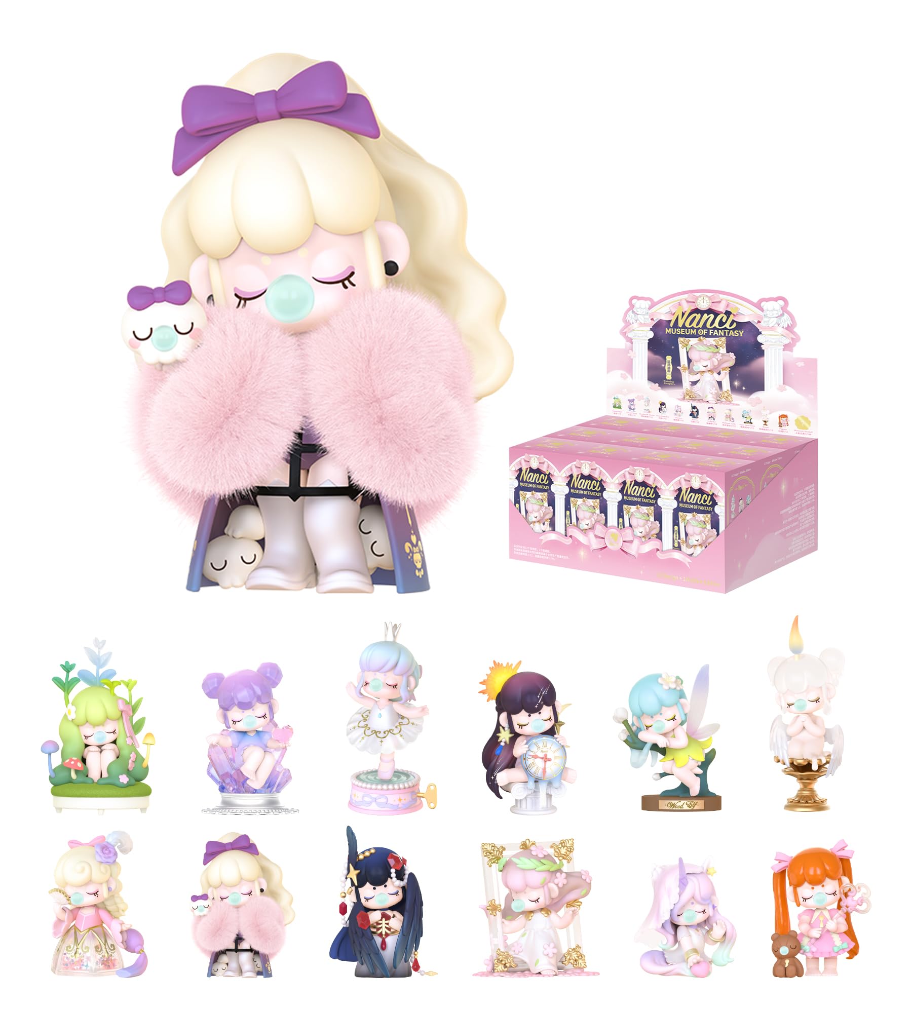 Photo 1 of ROBOTIME Nanci Blind Box Set 12PC Surprise Action Figure Collectible Kawaii Figures Random Art Toys Hot Cute Figure Dolls Creative Gifts (Whole Set)