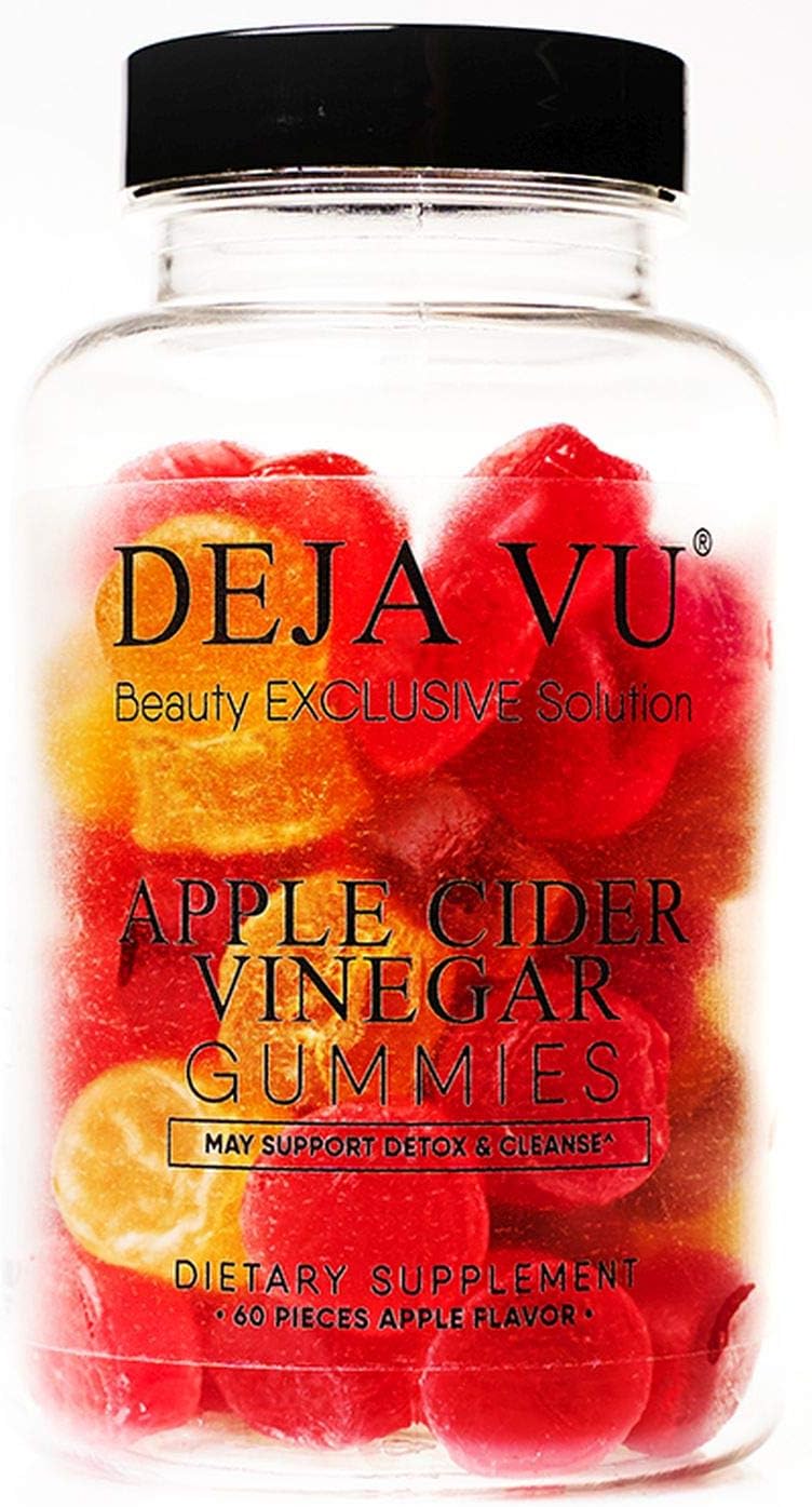 Deja VU ® Apple Cider Vinegar Gummies | Immunity Support and Detox | Vegetarian Without Gluten | 60 Ct