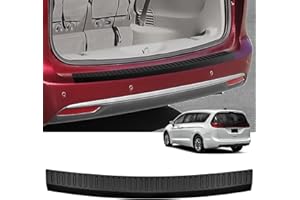 Hugeek Rear Bumper Protector for Chrysler 2017-2024 2025 Pacifica Car Accessories ABS Plastic Material Matte Black Resistant 