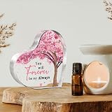 Gleevara Heart Shaped Acrylic Plaque You will forever be my always Gift for Her view 4