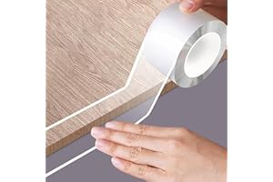 KAIYUER 1.57 in x 13.12 FT,Edge Corner Protector Baby Proofing,Soft Clear Furniture Table Corner Guard & Edge Safety Cabinet Door Bumper,Crib Bumpers,Wall Protector